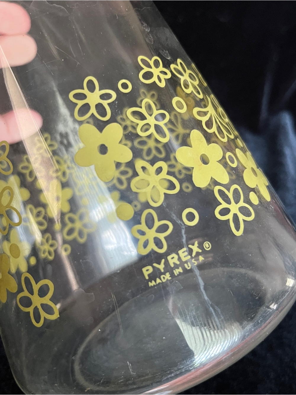 Vintage PYREX Crazy Daisy Spring Blossom Juice Carafe NO LID - Picture 6 of 8